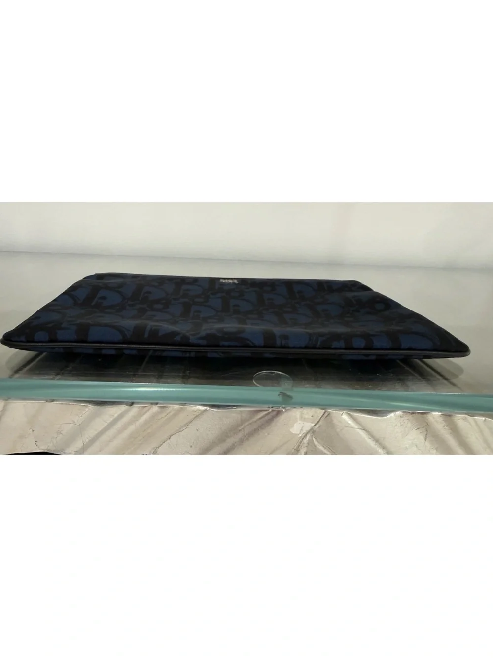 Dior Oblique Logo Pouch Blue /Black - Picture 9 of 9